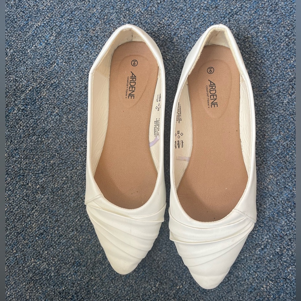 White flats from Ardene size 9